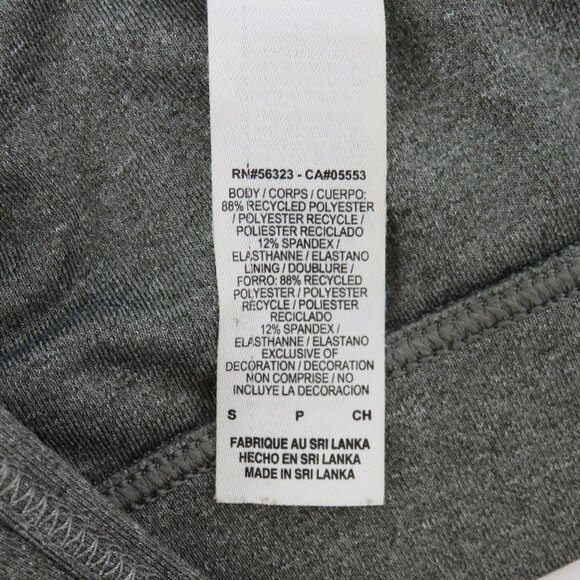 Nike Pro Womens Small Gray Grey Racerback Wireless Sports Bra Dri Fit Black Logo - Picture 7 of 10